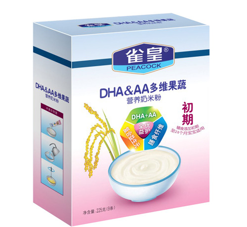 雀皇225g多維果疏營(yíng)養(yǎng)奶米粉(初期)