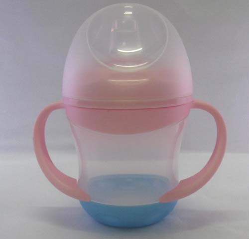 嬰兒寶160ML鴨嘴形學(xué)飲水杯防漏帶柄