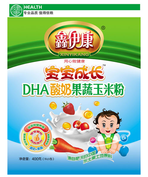 鑫伊康寶寶成長DHA酸奶果蔬玉米粉