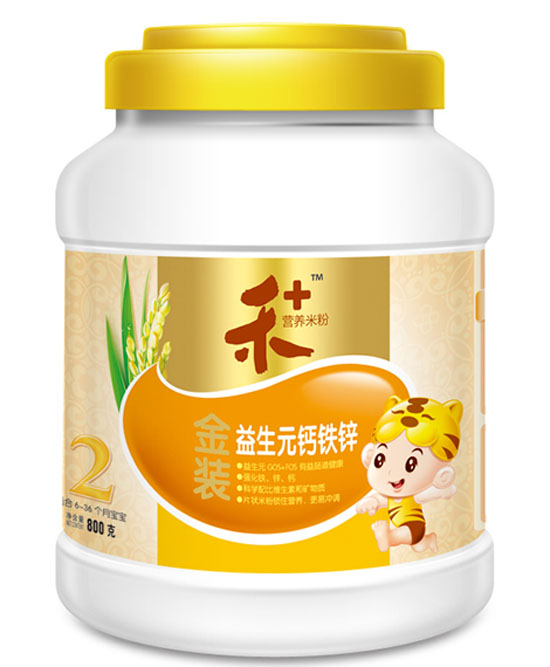 禾+金裝益生元鈣鐵鋅營養(yǎng)米粉