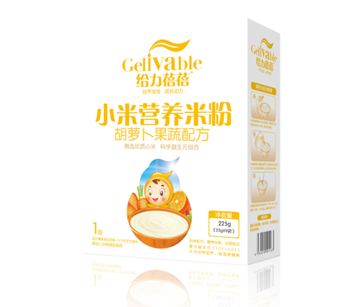 給力蓓蓓胡蘿卜果蔬配方小米營(yíng)養(yǎng)米粉