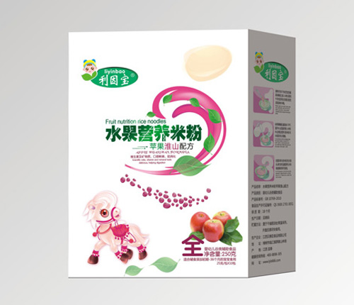 利因?qū)毺O(píng)果淮山水果營(yíng)養(yǎng)米粉盒裝
