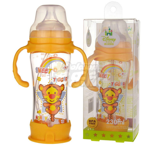 迪士尼寶寶寬口徑防摔玻璃奶瓶(大號)230ml