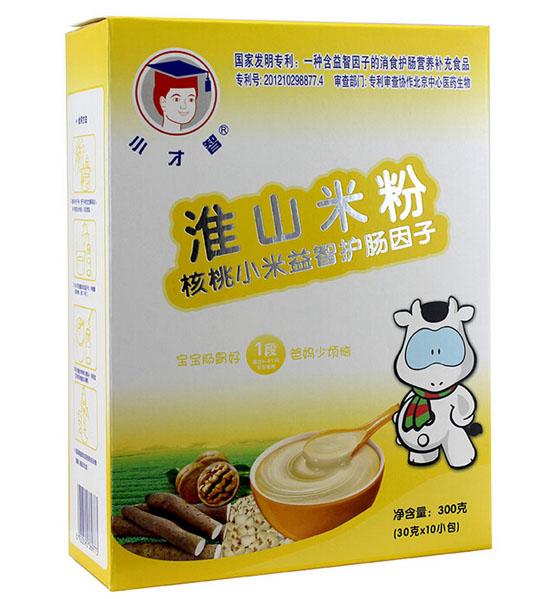 小才智核桃小米益智護(hù)腸因子淮山米粉