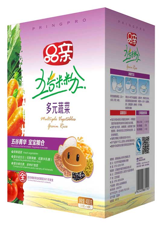 品親五谷多元蔬菜營養(yǎng)米粉