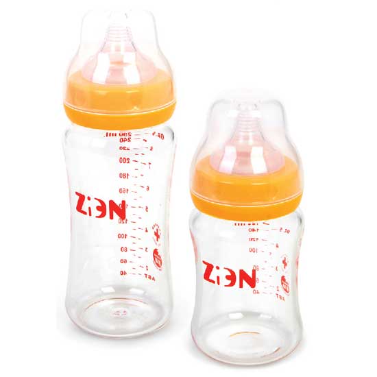 子恩自然實(shí)感寬口徑玻璃奶瓶