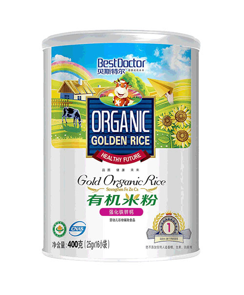 貝斯特爾貝斯特爾強(qiáng)化鈣鐵鋅有機(jī)米粉1段