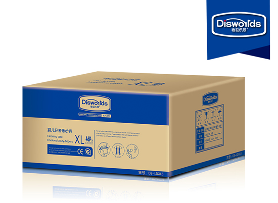 迪世樂(lè)園嬰兒輕奢紙尿褲XL 46片整箱