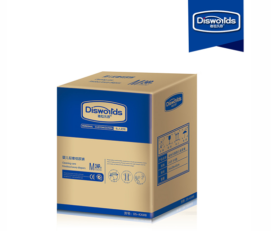 迪世樂(lè)園嬰兒輕奢紙尿褲M 24片整箱