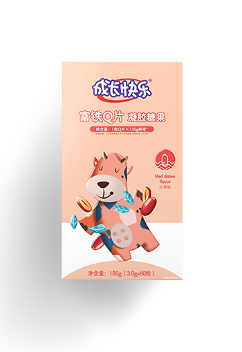 成長快樂富鐵Q片凝膠糖果