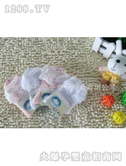 哆啦小貝花邊襪