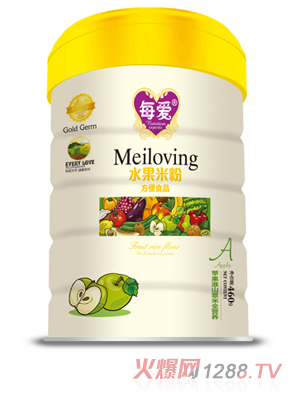 每愛(ài)水果米粉 蘋(píng)果淮山薏米全營(yíng)養(yǎng) 聽(tīng)裝