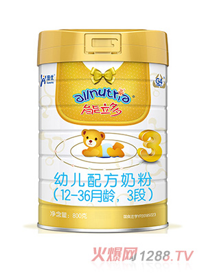 澳優(yōu)能立多幼兒配方奶粉（12-36月齡，3段）